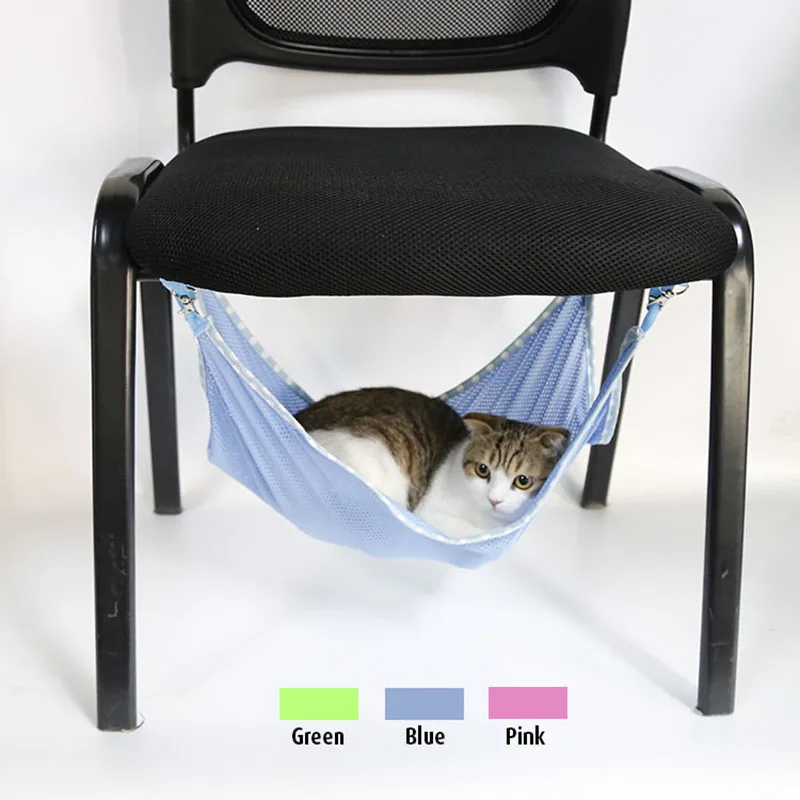 

Breathable Mesh Pet Puppy Dog Cat Hanging Bed Multi-functional Summer Kitten Cat Hammock Cage Mat For Small Dogs Cats
