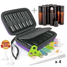 12 слотов жесткий корпус эфирное масло чехол с 5 мл 10 мл рулон на бутылки и аксессуары для doTERRA молодое живое Путешествия