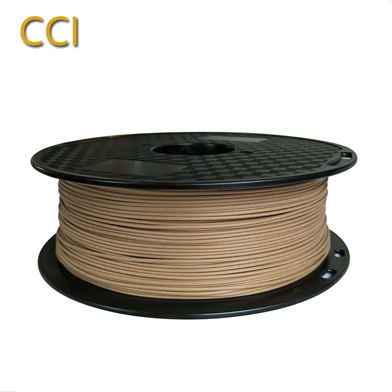 Цена 3d принтер Филамент дерево pla 1,75 мм светильник Деревянный Цветной 3d Печатный Материал pla темное дерево 1 кг образец