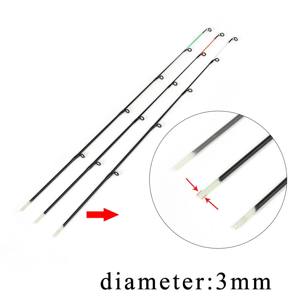 FTK Новинка 60% углеродный верхний наконечник M/L/H Фидер карповая Удочка верхний наконечник рыболовные принадлежности рыболовные снасти