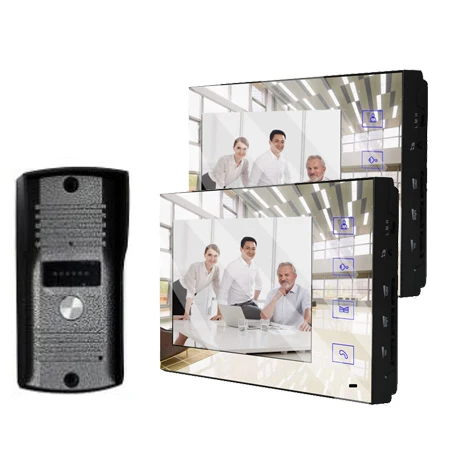 

XinSiLu New Item 7"Full Color LCD Mirror Screen video door phone for villa home automation security intercom doorbell system 1V2