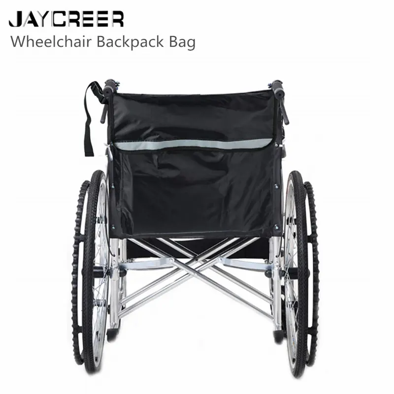 JayCreer сумка-рюкзак для инвалидной коляски-черный-отличный набор аксессуаров для мобильных устройств. Подходит для большинства скутеров, ходунков, роликов