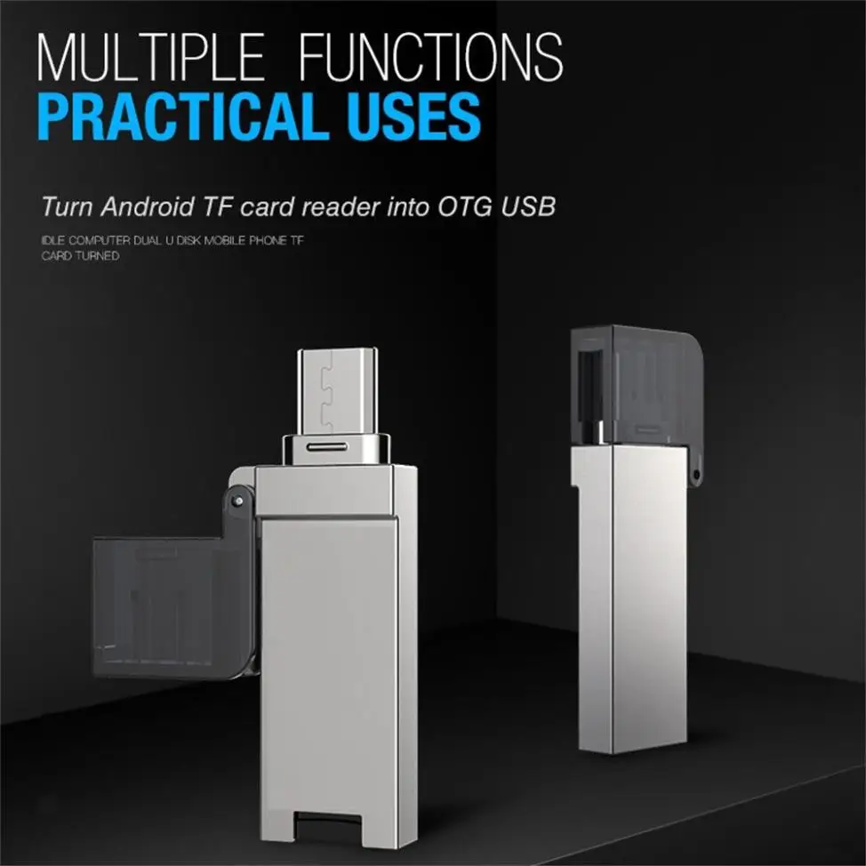 3 в 1 USB Micro TF SD OTG кардридер для Android телефон адаптер мобильного телефона