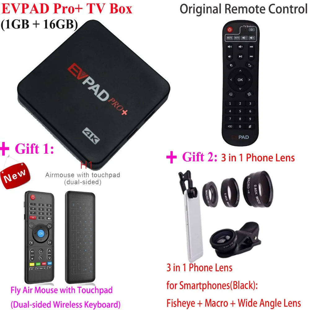 

Official Authorization Korean Japanese EVPAD PRO+ IPTV Chinese HongKong Malaysia Taiwan US Android TV Box Streaming Set Top Box