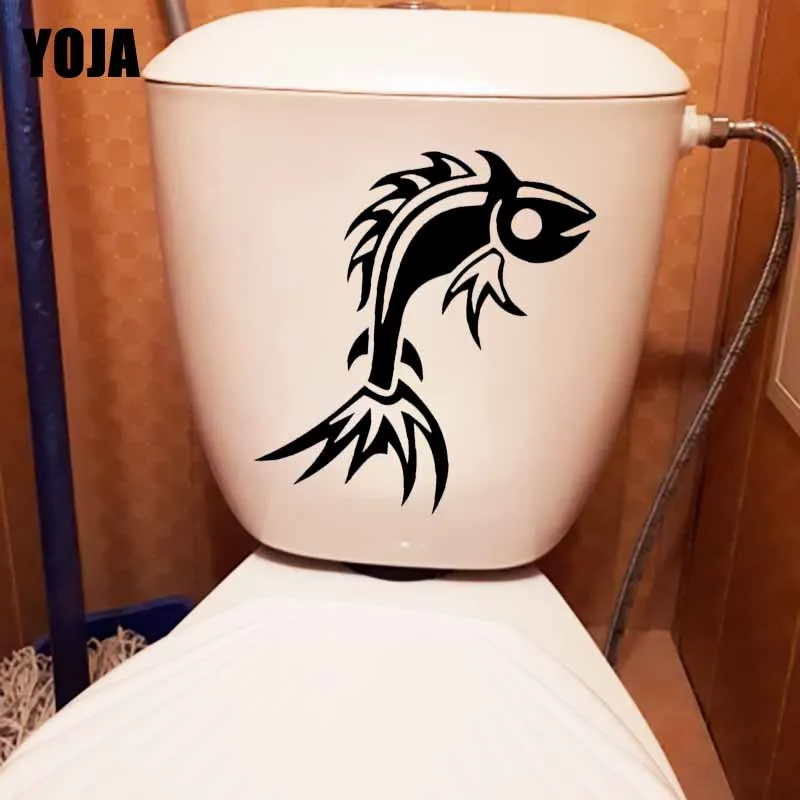 YOJA 23X14.8CM Wall Sticker Bedroom Home Decor Art Mural Tribal Fish Sea Ocean Toilet Decal T5-0463 | Дом и сад