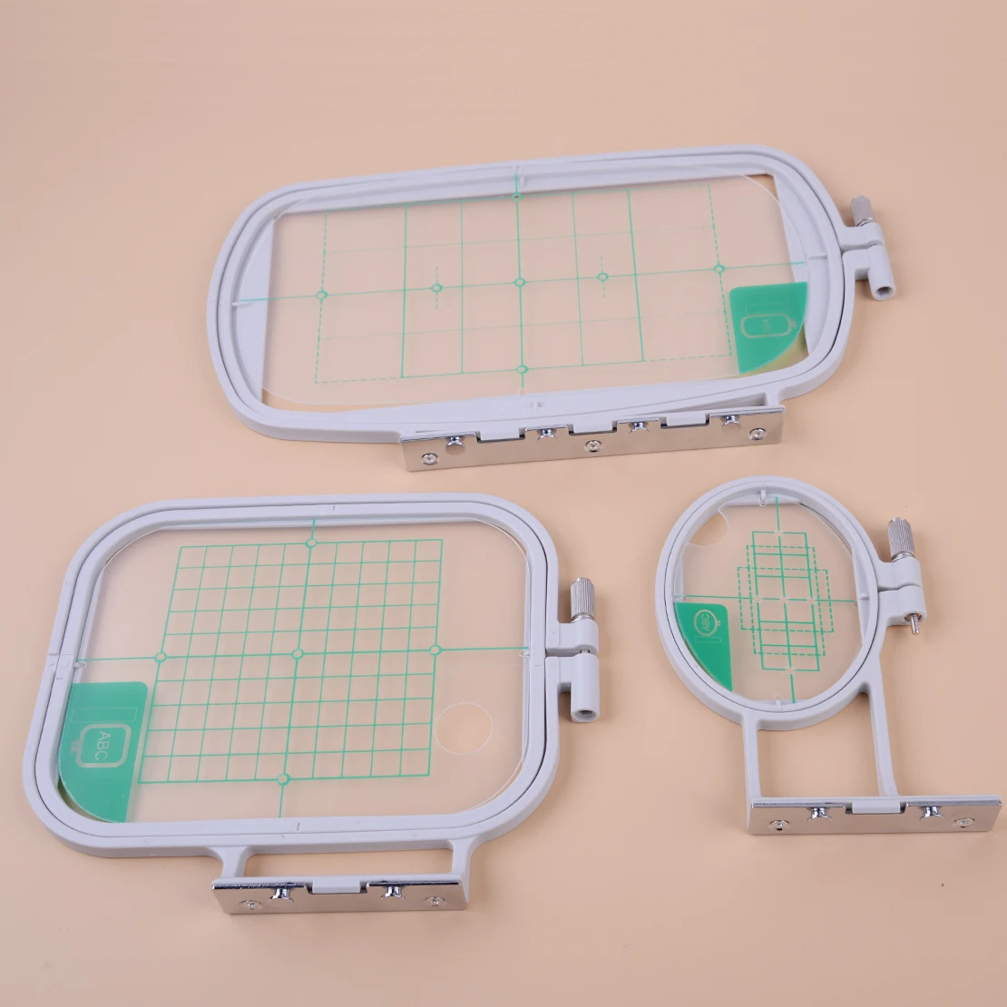 LETAOSK 3Pcs Embroidery Hoops Set Kit Fit for Brother SE350 SE400 PE500