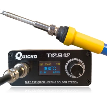 

STC-OLED MINI T12-942 Soldering Iron station Solder Electric Tools Welding Iron Tips Temperature Controller With 907 Handle
