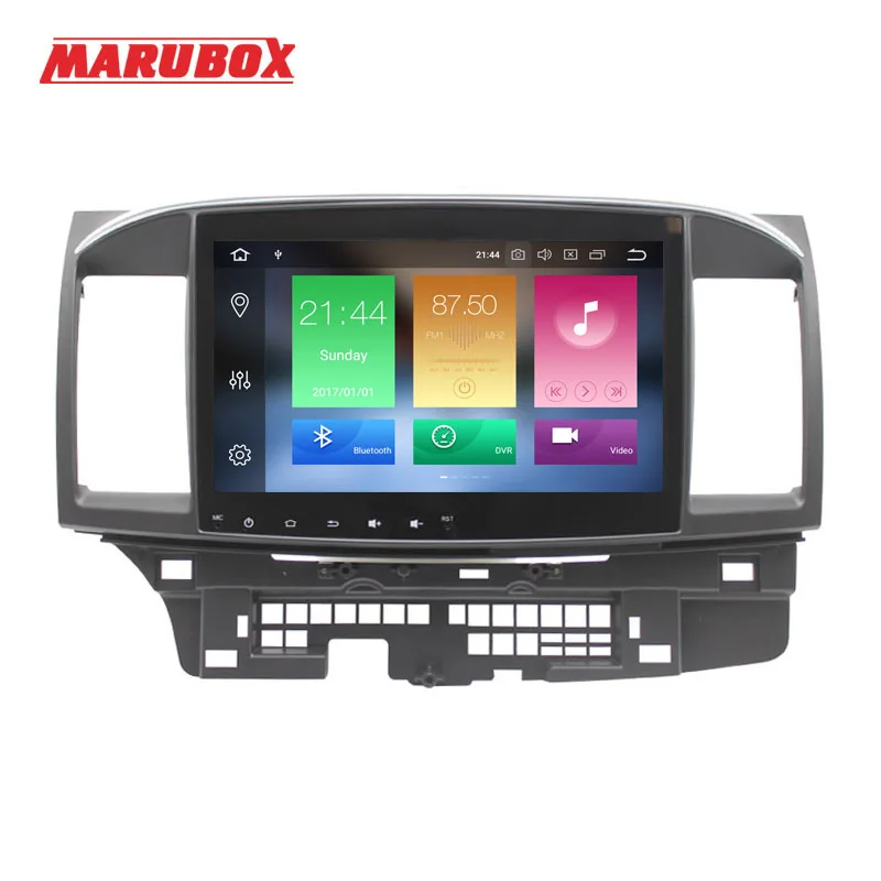 Top MARUBOX Head Unit 1Din 4G RAM 10" Android 9.0 For Mitsubishi Lancer 2006-2015 Stereo Radio GPS Navi Car Multimedia Player 716PX5 0