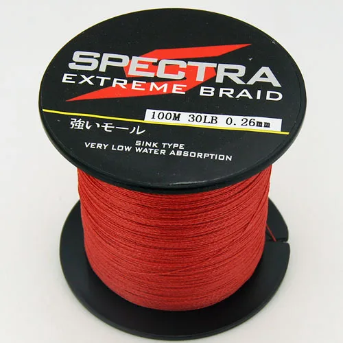 Free shipping!!! 4 strands 100M 30LB high quality braided fishing line