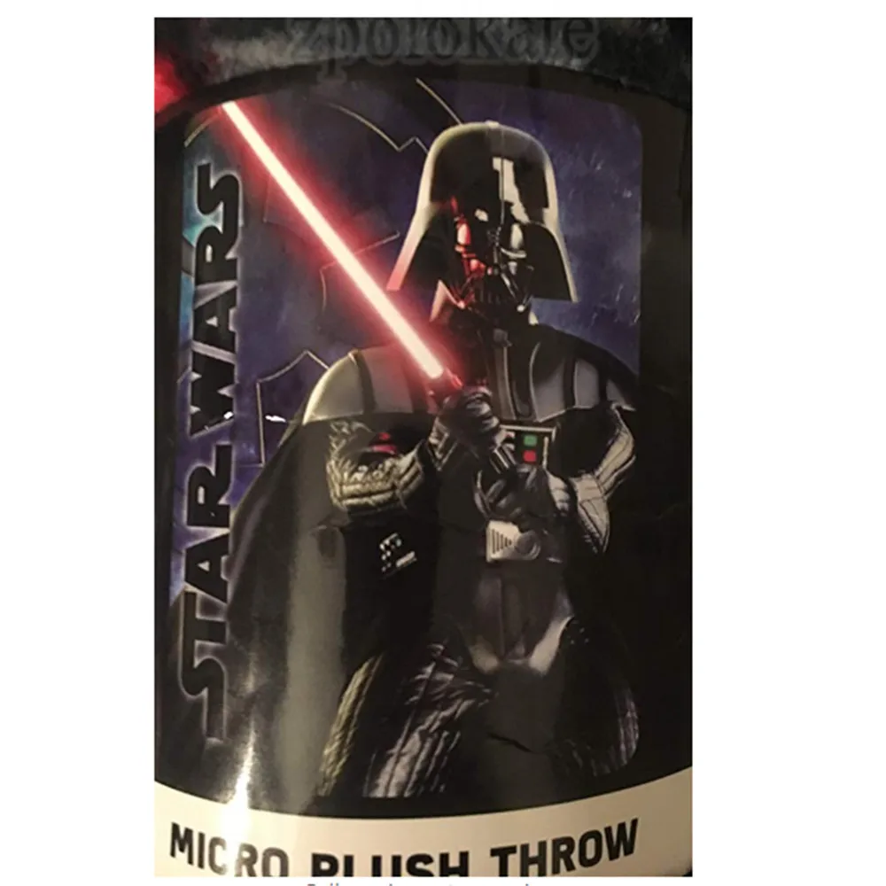 Star Wars Darth Vader Inches Size Micro Plush Blanket Light Saber Star Wars Darth Vader Inches Size Micro Plush Blanket Light Saber