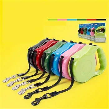 

Hot Sale High Quality 3 M 5 M Retractable Dog Leash Extending Puppy Walking Leads Dog Leash 4 Color