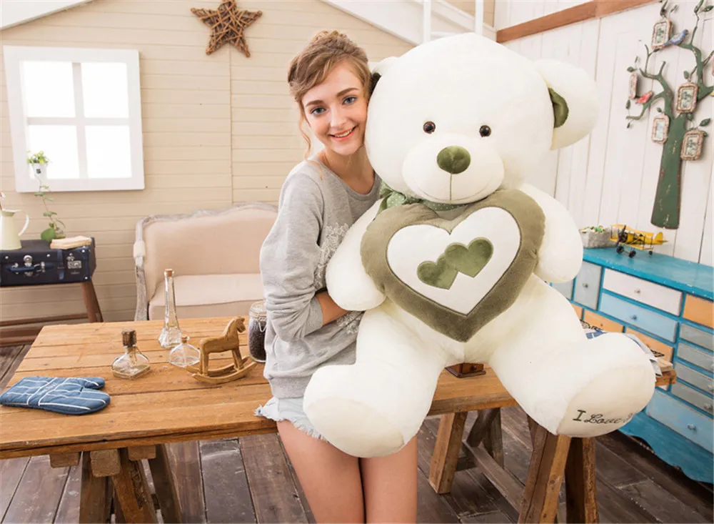 Fancytrader Pop Love Bears Plush Toy Big Huge Soft Holding Hear Teddy Bear Doll 70cm 28inch for Girlds Gifts6