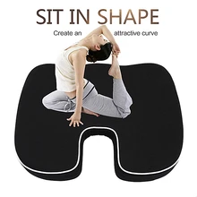 Высококачественная подушка для сидения из пенополистирола в u-образной пены памяти u-образный дышащий автомобильный чехол для автомобильного сиденья аксессуары