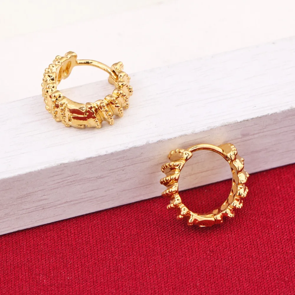 Новые модные ювелирные изделия из металла с золотым геометрическим цветом, вечерние серьги, подарок для женщин и девушек