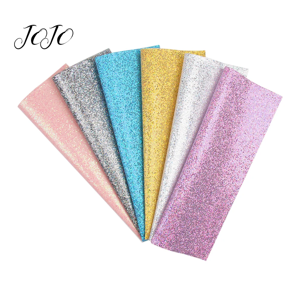 

JOJO BOWS 22*30cm Chunky Glitter Sequin Fabric Shiny Solid Grid Sheets DIY Hair Bow Material Home Textile Patch Sewing Accessory