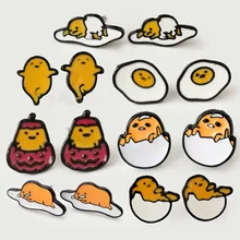 IVYYE Lazy Gudetama модная аниме Сережка с героями мультфильмов милые серьги-гвоздики с животными для женщин девочек детские ювелирные изделия подарок