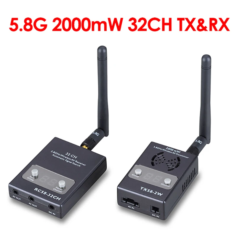 FPV 5.8G 2000mw 40 Channels Wireless AV Transmitter TX58 2W and