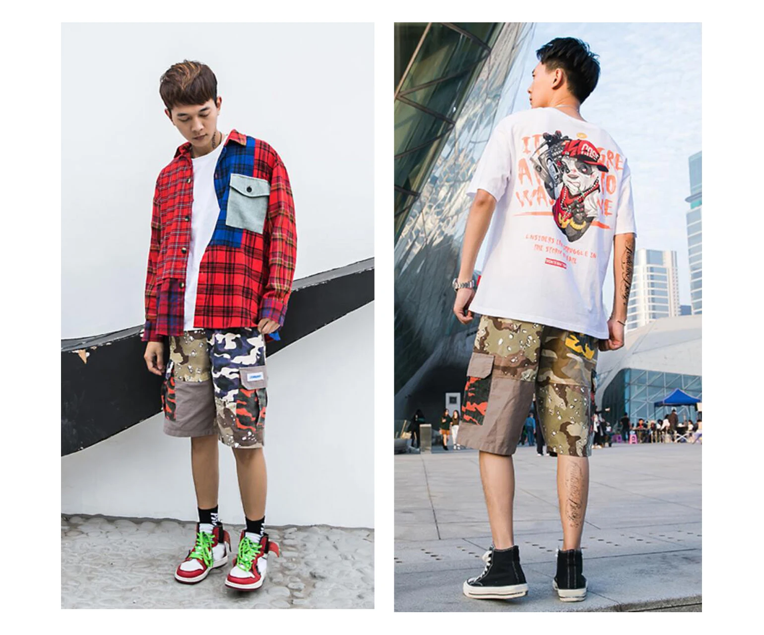 Для мужчин, камуфляжные шорты, летние уличный стиль Короткие штаны для подростков и маленьких мальчиков, контрастность, Цвет Камуфляж Рабочие шорты