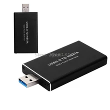 USB 3,0 к mSATA SSD жесткий диск коробка конвертер адаптер корпус внешний корпус Прямая поставка