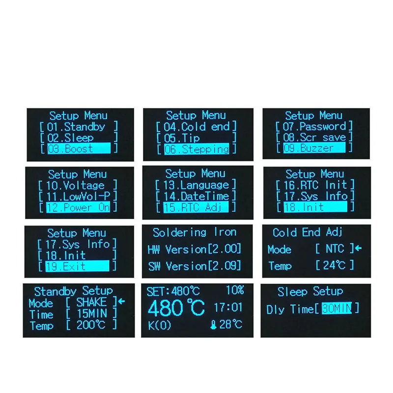 KSGER 110-240V V2.01 STM32 OLED T12 цифровая паяльная станция контроллер температуры прочный