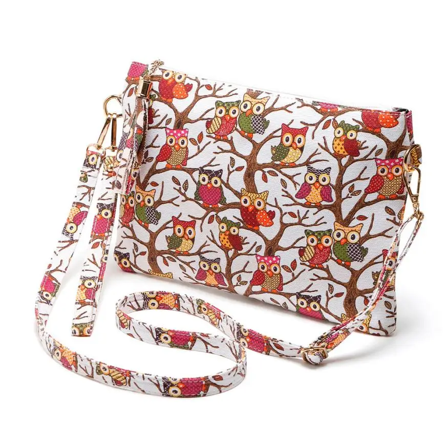

Sleeper #5001 New Printing Owl Tote Bags Women Shoulder Bag Handbags Postman Package Free Shipping