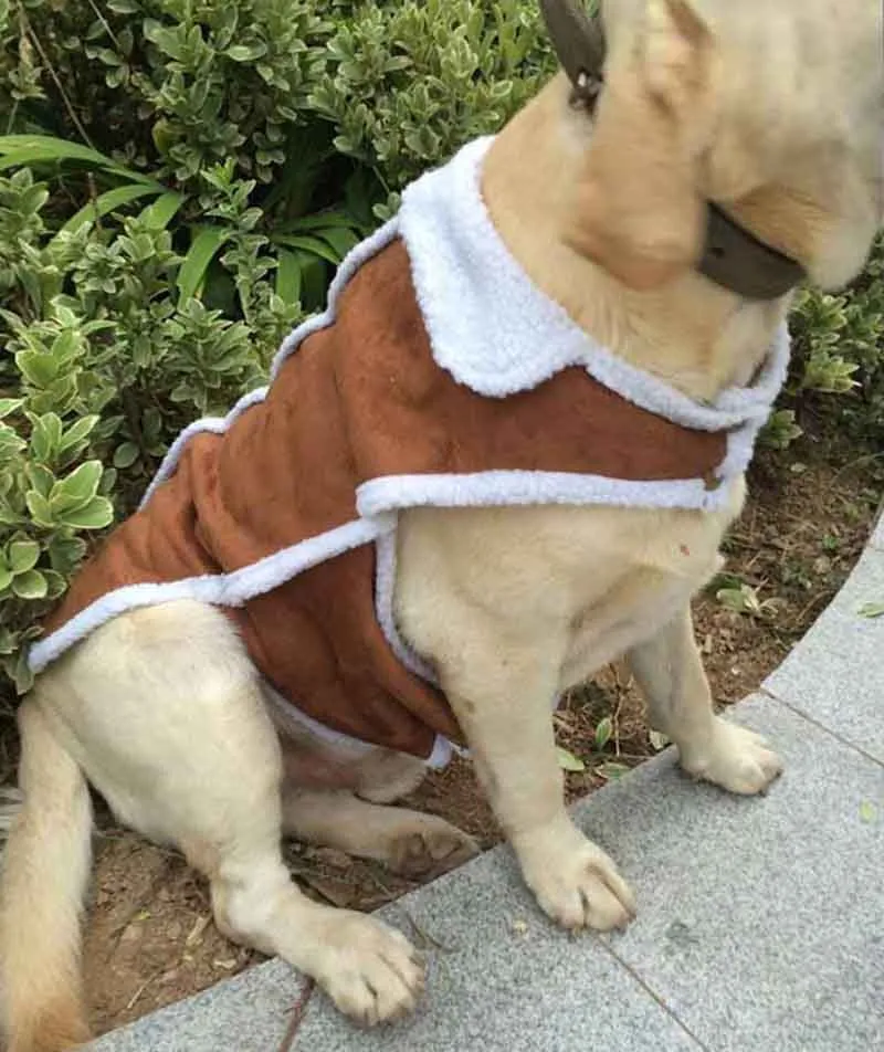 Designer Large Dog Vest Pet Clothes for Big Dogs Luxury Labrador Coat Winter Clothing For Golden Retriever Shepherd Pet Supplies3