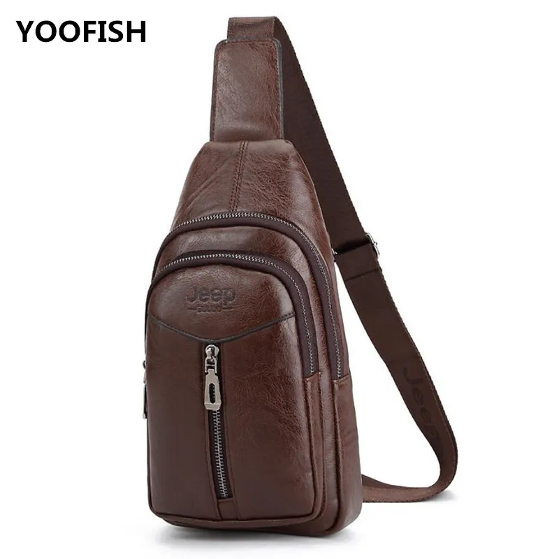 

Free shipping Hot sale vintage PU shoulder body bag for men leisure chest bag multi functional outdoor sports travel bag XZ-103.