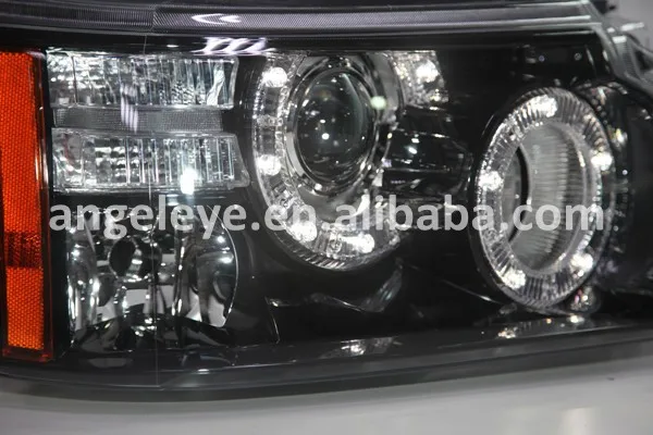 Для Land Rover Range Rover Sport светодиодный ангельские глазки фары с HID 2010-2012 год