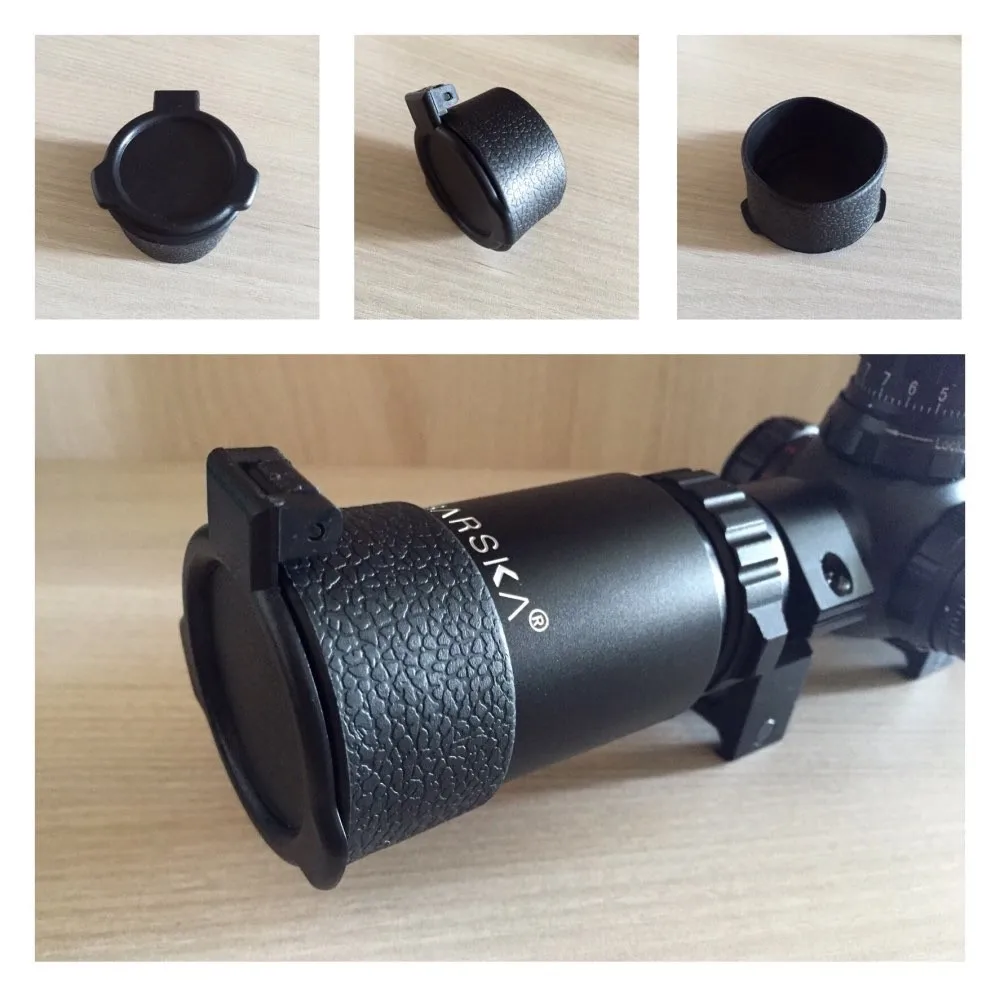 

MIZUGIWA 42mm 47mm 57mm Gun Caliber Rifle Scope Mount Quick Flip Spring Up Open Lens Cover Cap Eye Protect Objective Cap