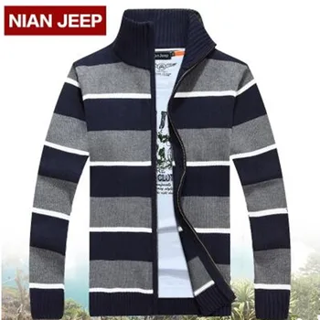 

Men's Knitted Sweaters Cardigans Collar Winter Wool Sweater Fashion Cardigans Male Sweaters Coat Brand Men's Clothing