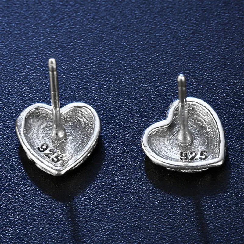 AZIZ BEKKAOUI Винтажные серьги-гвоздики из стерлингового серебра 925 пробы для женщин натуральные серебряные серьги для девочек свадебные украшения подарок