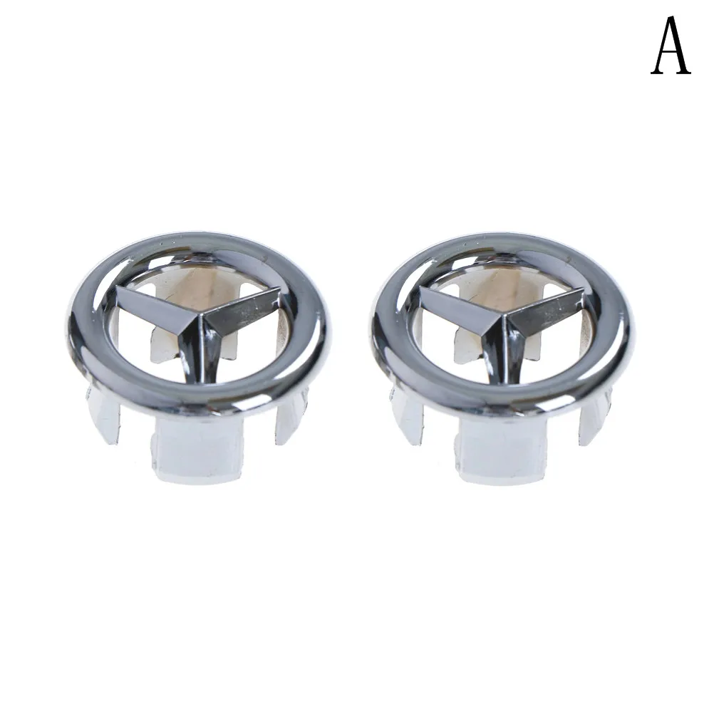 2 шт./лот ванная раковина кольцо для защиты от переполнения шестифутовая круглая вставка хромированное отверстие крышка