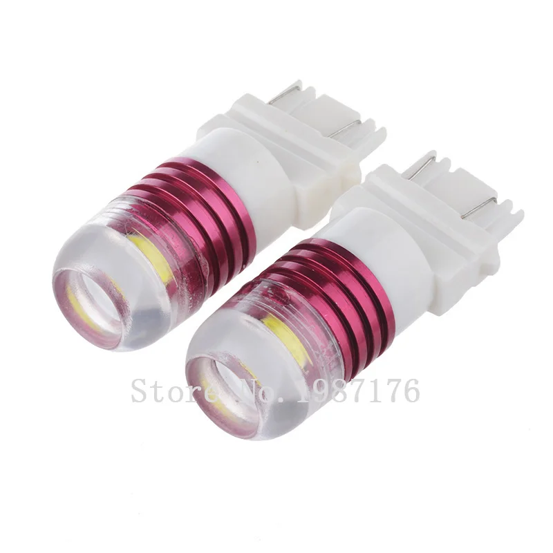 

2Pcs Auto LED Flash T25 P27/7W 3157 COB Concave Lens Flashing White Red W2.5x16q 12V Car Front Tail Lamp Turn Brake Stop Light.