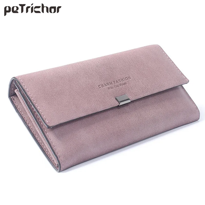 Goede Hoge Kwaliteit Vrouwen Lange Portefeuilles Brief Standaard Hasp Geld Portemonnee Mode Stijl Kaarthouder Synthetisch Lederen Clutch Bag Vrouwelijke