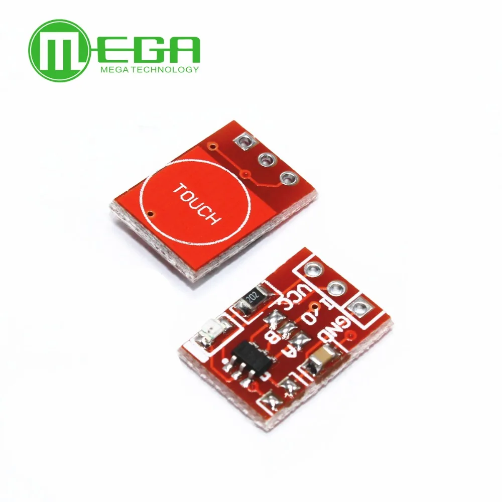 5pcs TTP223 Touch button Module Capacitor type Single Channel Self Locking Touch switch sensor
