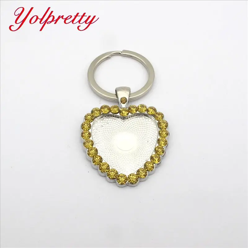 Брелок для ключей yolprty оптовая продажа 1 шт 25*25 мм внутренний размер серебристый 5