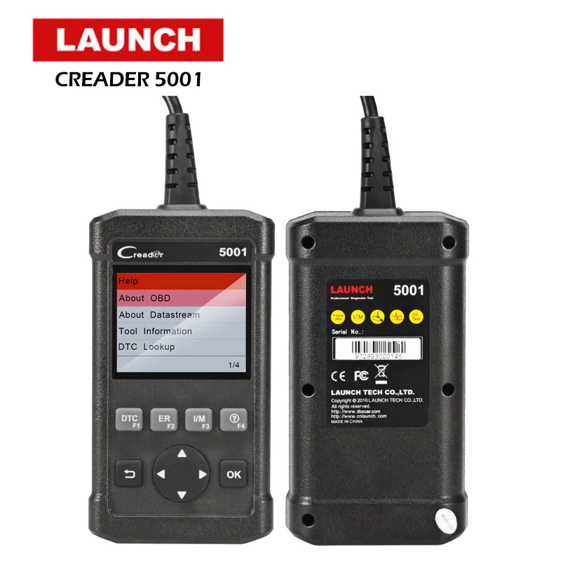 LAUNCH OBD2 Scanner Full OBD OBDII Engine Code Reader CR5001 Car Diagnostic Scan Tool Multi-language Automotive Scanner LAUNCH OBD2 Scanner Full OBD OBDII Engine Code Reader CR5001 Car Diagnostic Scan Tool Multi-language Automotive Scanner