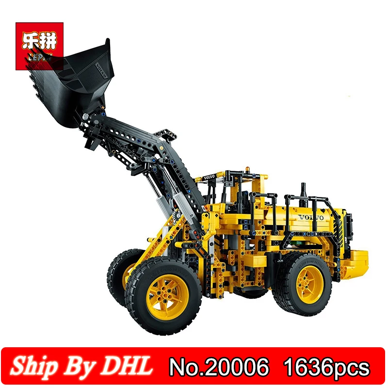 

Technic Car series Volvo L350F wheel loader Building Block Kits Lepin 20006 1636pcs Toys Compatible LegoINGs Bricks