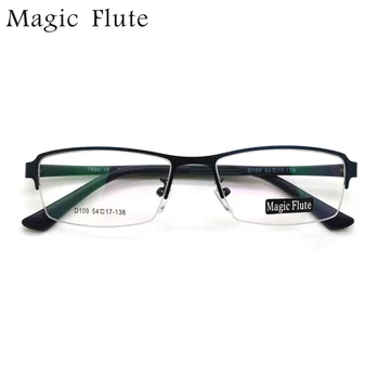 

Free Shipping 2018 Glasses Classic Vintage Oculos Stainless Steel Half Frame Eyeglasses with Tr90 Temple Simple Style D109