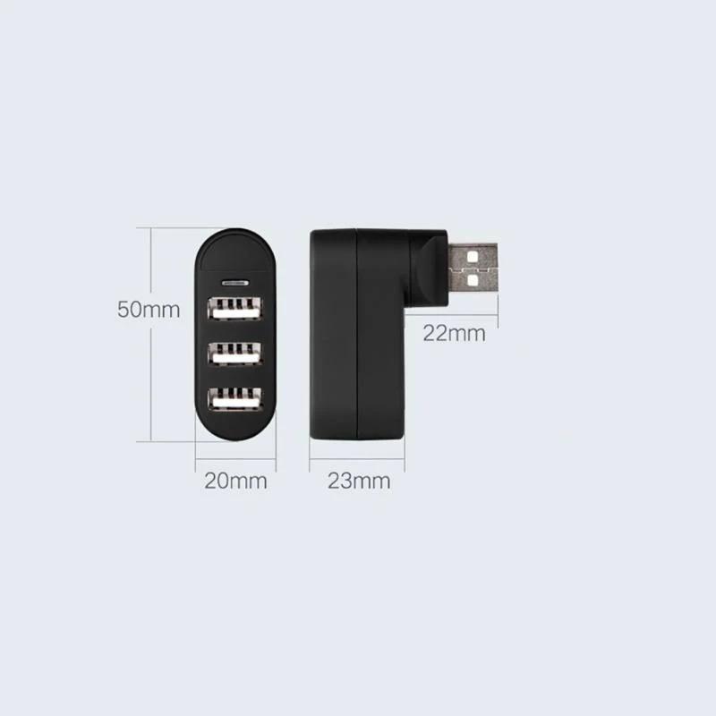 Мини 3 порта USB Женский к usb-вилке удлинитель адаптер для ПК настольного ноутбука расширение USB Verlengkabel USB Macho Hembra