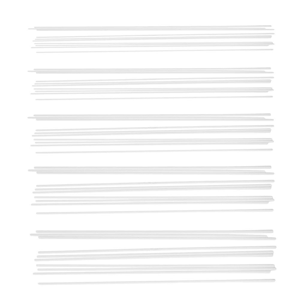 10Pcs 250mm Length ABS Plastic Round Tube Pipe for Architectural Model Making Building DIY Sand Table Model Materials White