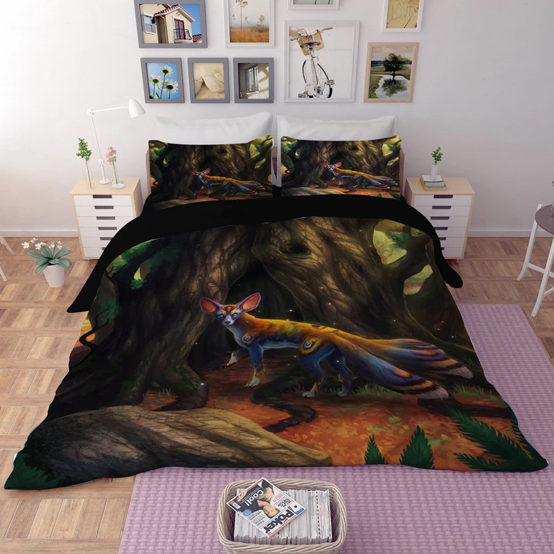3D комплект постельного белья с животным принтом, Драконовое одеяло, комплекты постельного белья, пододеяльник, AU EU AU GB, 13 размеров, постельное белье, односпальное, двойное