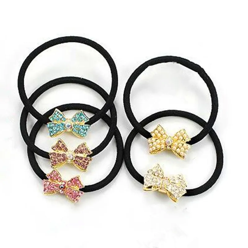 mix wholesale hair jewelry hair accessories small rhinestone bow hair