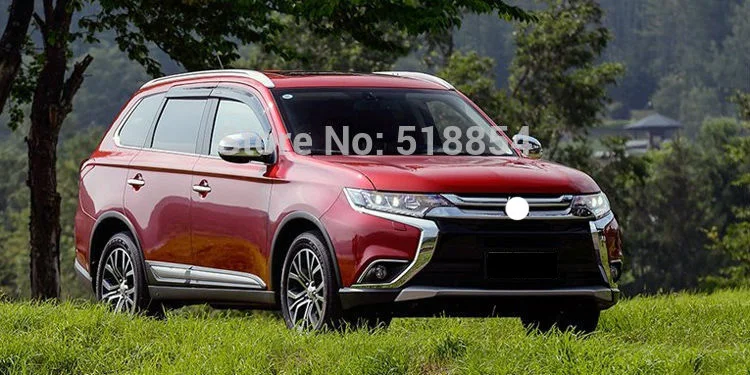 Аксессуары подходят для-MITSUBISHI OUTLANDER хромированная задняя чашка держатель для напитков хромированная рамка Крышка вставка Подрезка наклейка