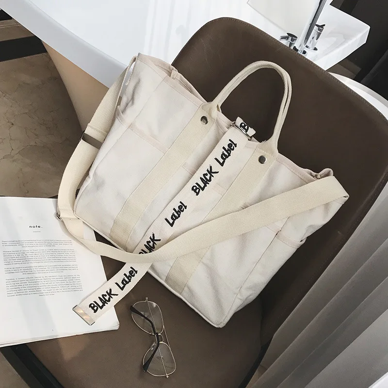 

High Quality Canvas tote Environmental Protection Mom Shopping Bag Fashion Women's Handbags Tote Bag Casual Shoulder Bags Bolsa