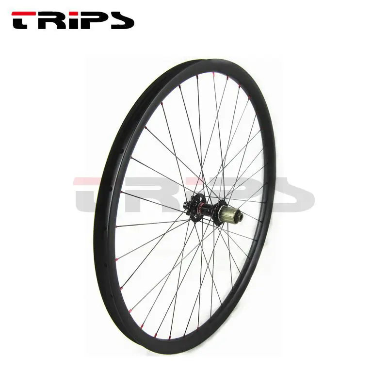 Sale TRIPS carbon boost wheels 27.5er 30mm width hookless carbon mtb bicycle wheelset 110x15/148x12 Novatec 650B boost carbon wheels 5