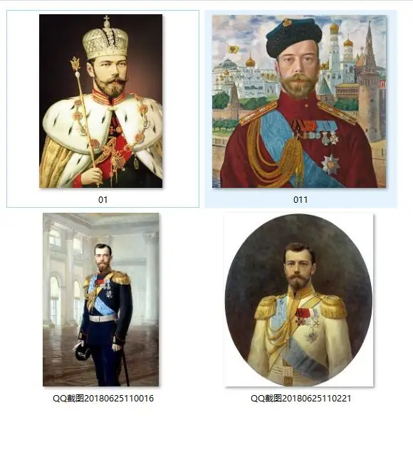 

4P # TOP home art -the last Emperor of Russia Nicholas II of Russia portrait print painting on canvas -- free shipping cost
