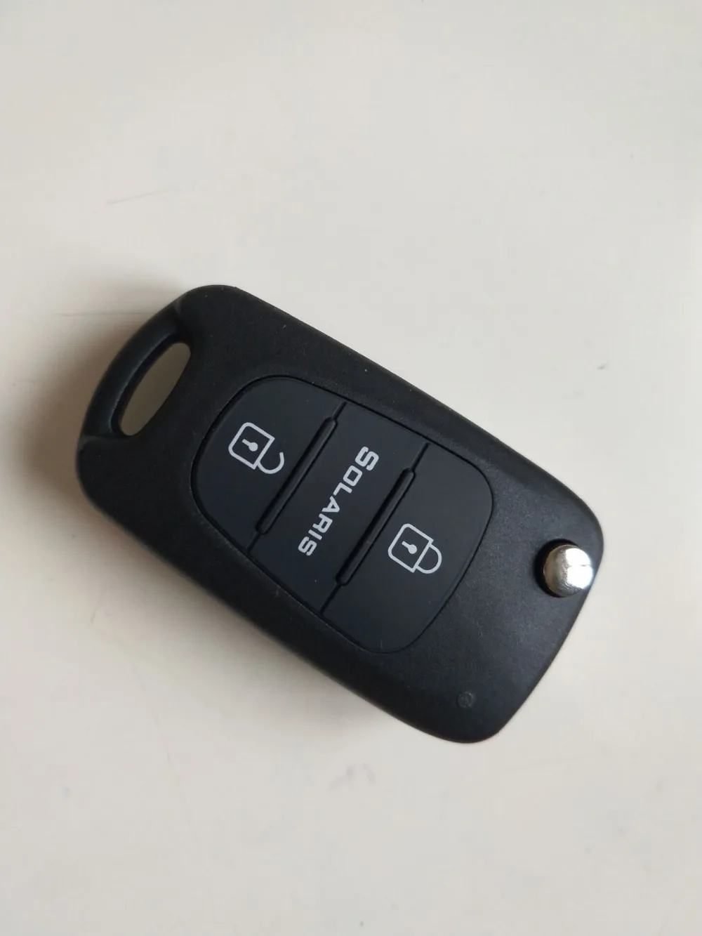 Пустой флип складной дистанционный ключ оболочки для hyundai Solaris 3 кнопки брелок автомобильный ключ чехол