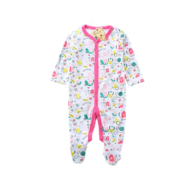 قرب طيف طفل رومبير 2017 الخريف الشتاء قميص قطني بكم طويل طفل صبي فتاة الملابس قطعة واحدة ملابس داخلية بذلة ملابس الطفل