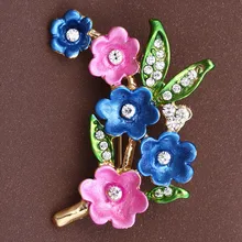 Brand New Hot Cute Painting Plum Flower Women Brooch Pin Fashion Jewelry All match Wholesale Clothing